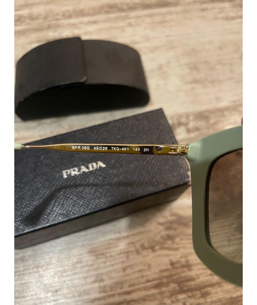 PRADA Бирюзовые солнцезащитные очки, фото 3