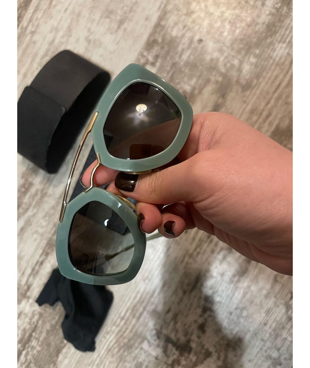 PRADA Бирюзовые солнцезащитные очки, фото 6