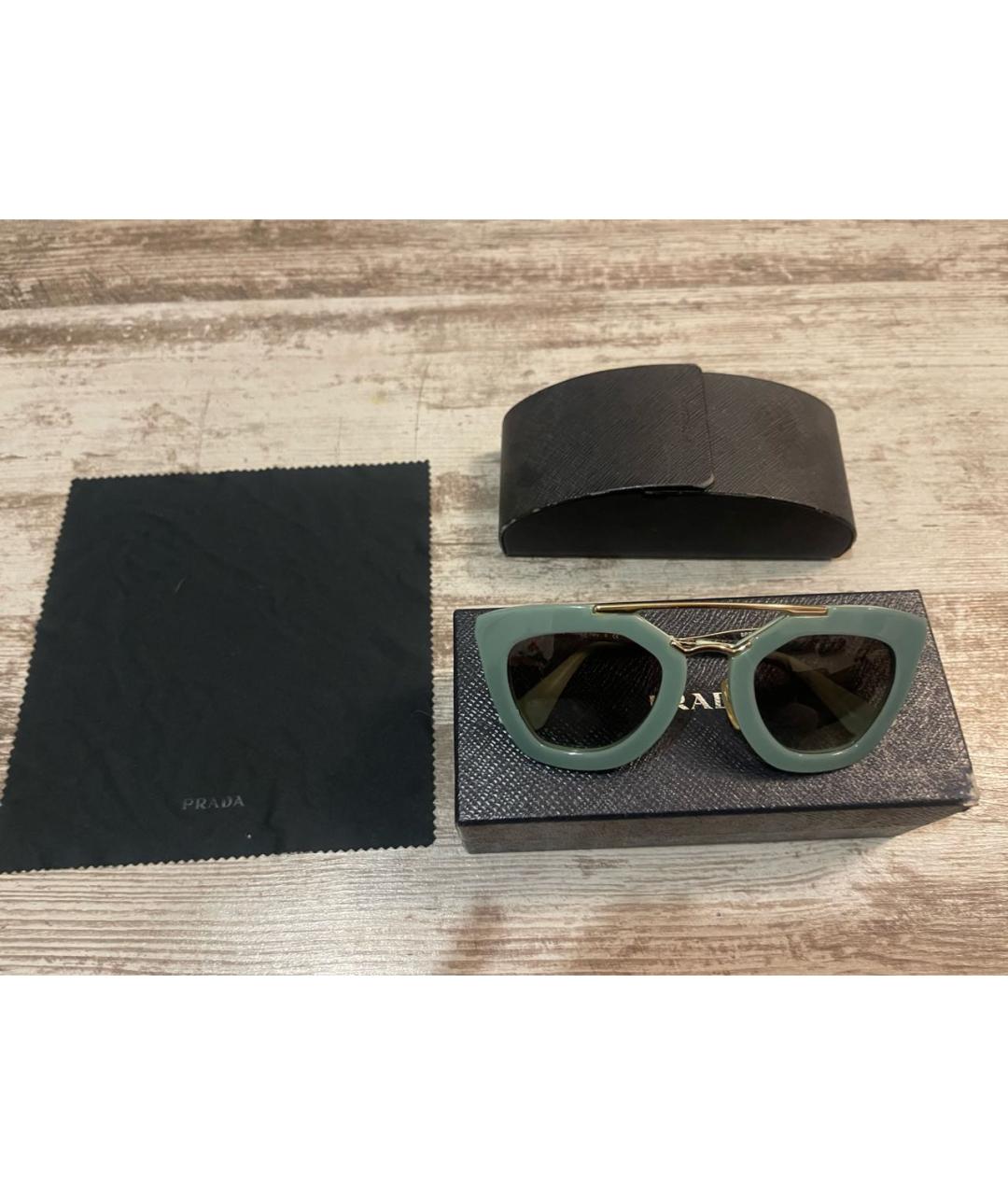 PRADA Бирюзовые солнцезащитные очки, фото 2