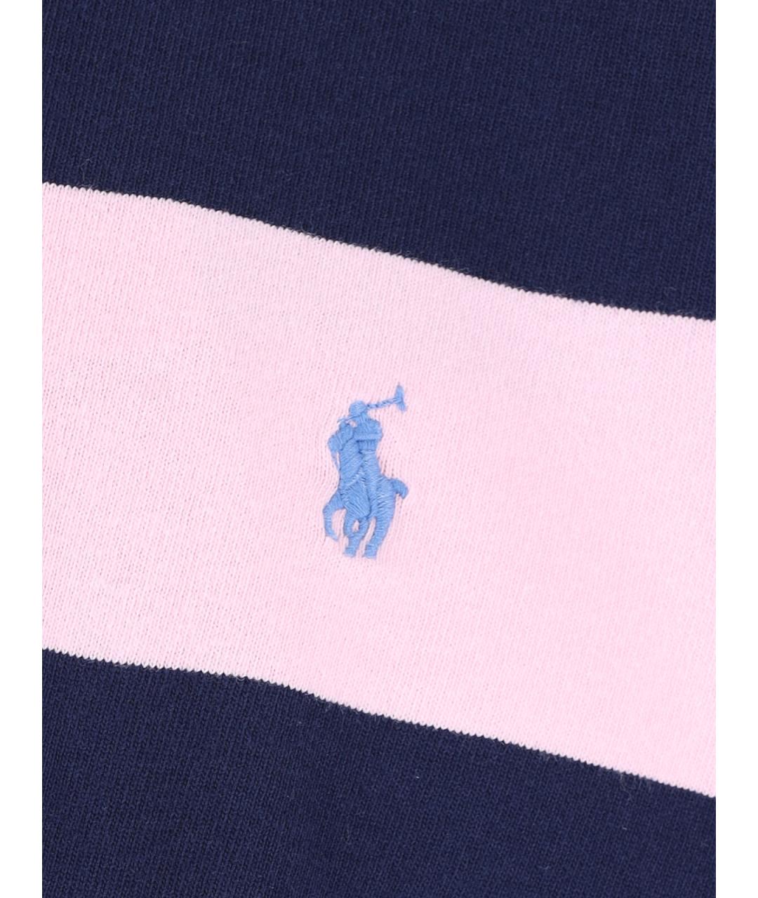 POLO RALPH LAUREN Розовое хлопковое поло с длинным рукавом, фото 3