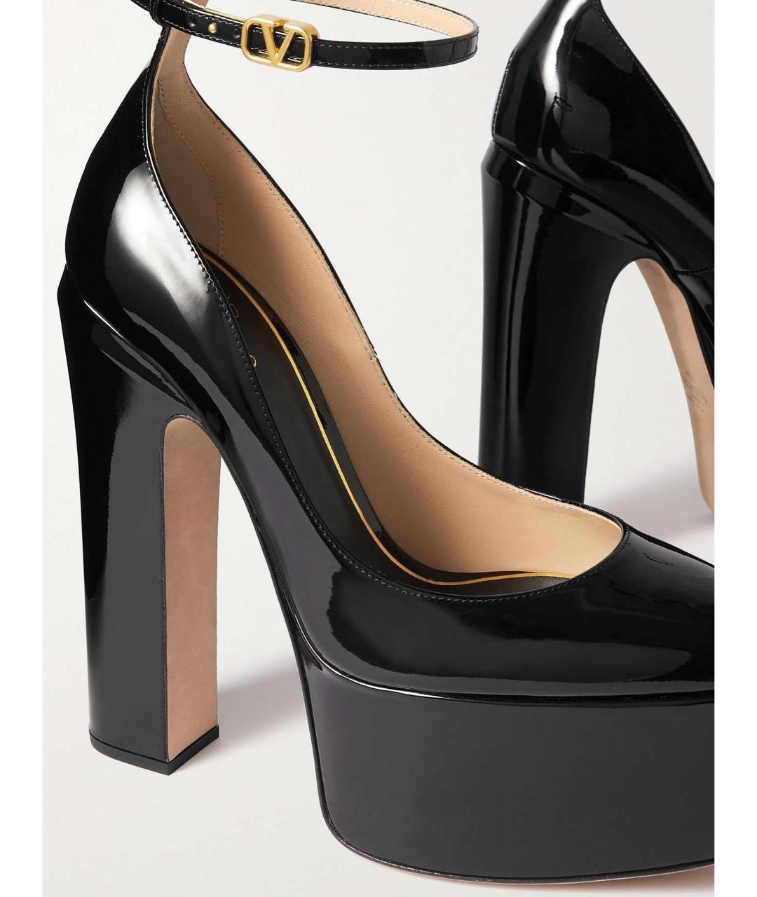 VALENTINO Черные кожаные туфли, фото 3