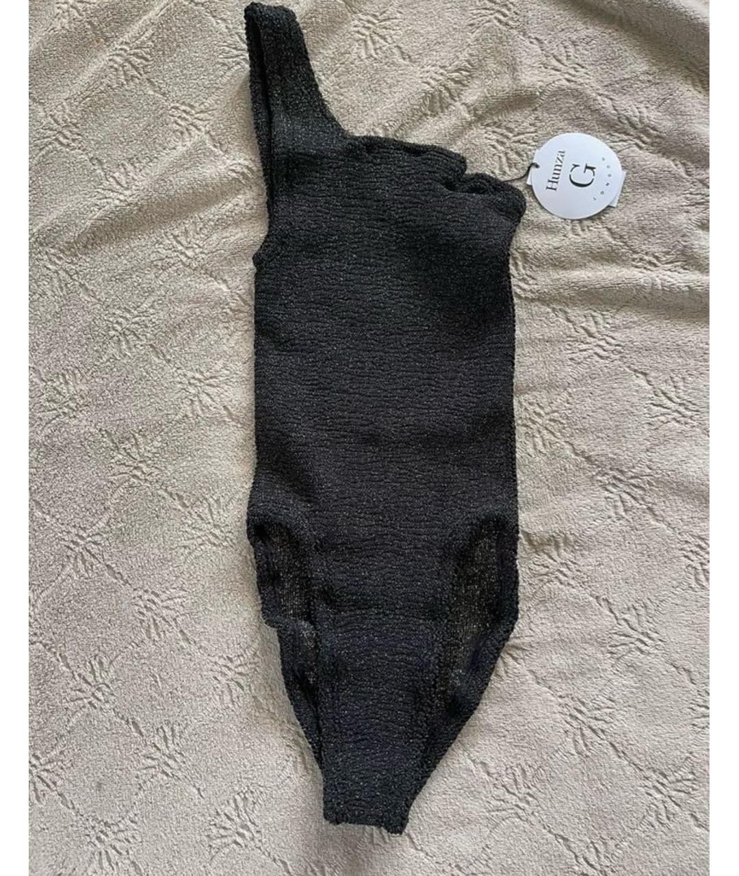 HUNZA G Черный купальник, фото 3
