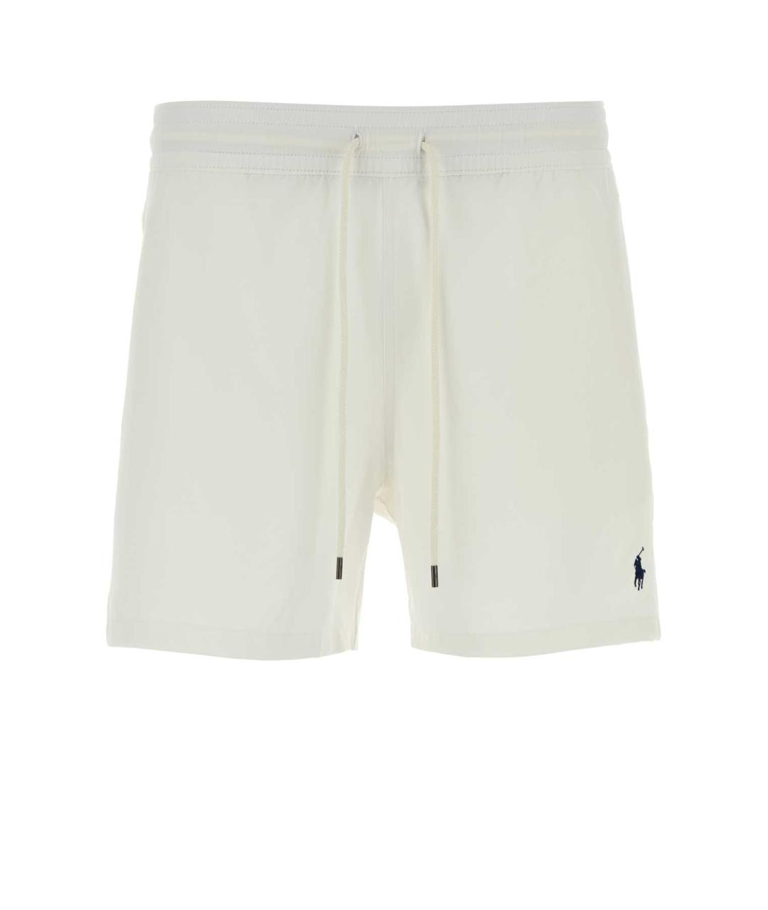 POLO RALPH LAUREN Белые полиэстеровые шорты, фото 1