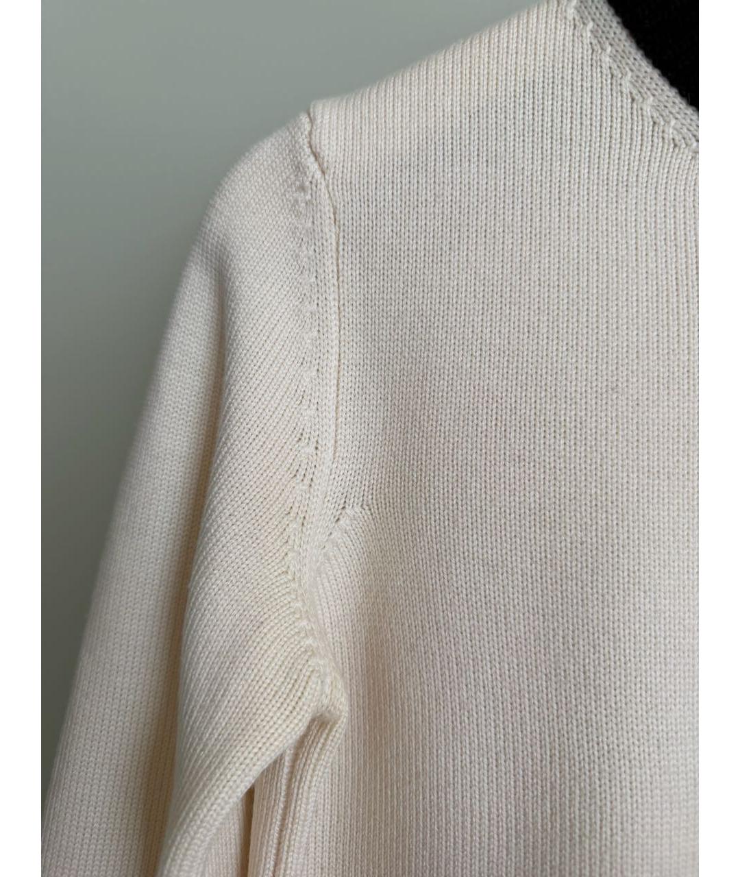 BIKKEMBERGS Белый шерстяной джемпер / свитер, фото 4