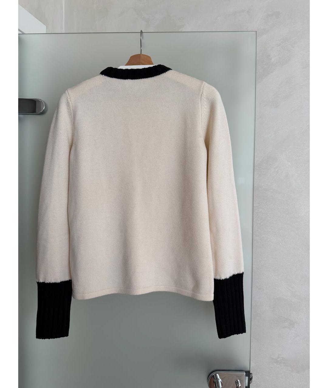 BIKKEMBERGS Белый шерстяной джемпер / свитер, фото 2