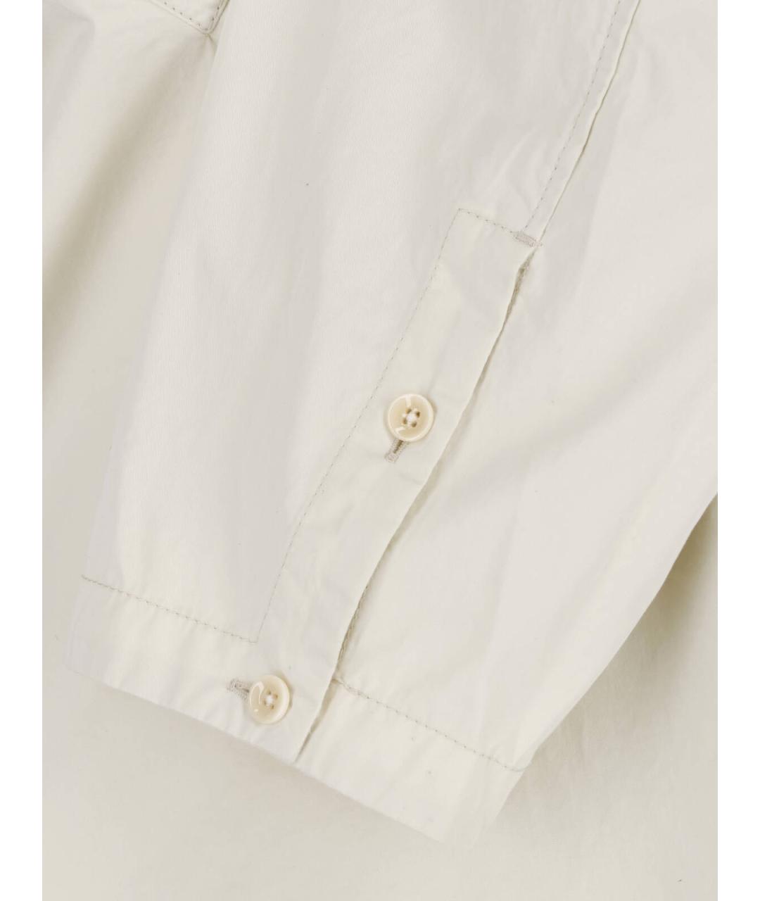 LEMAIRE Белая хлопковая блузы, фото 5