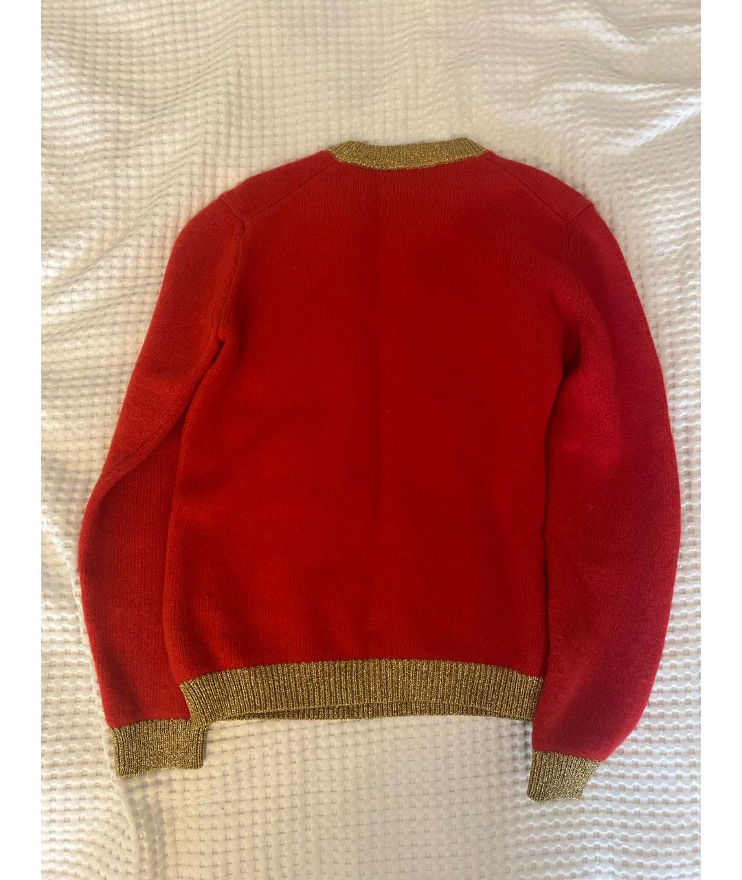 GUCCI Красный шерстяной джемпер / свитер, фото 2