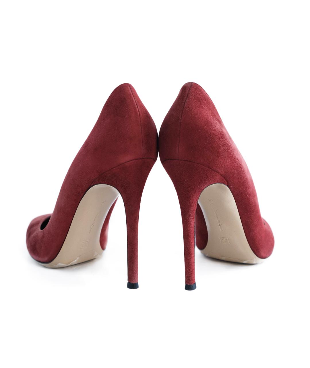 GIANVITO ROSSI Красные замшевые туфли, фото 5