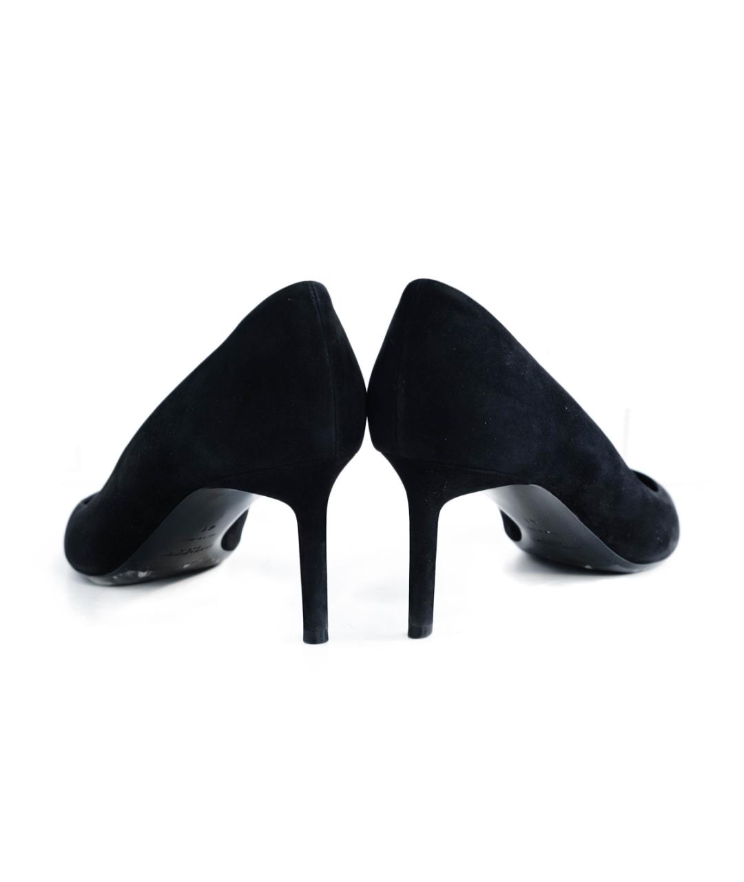 SAINT LAURENT Черные замшевые туфли, фото 5