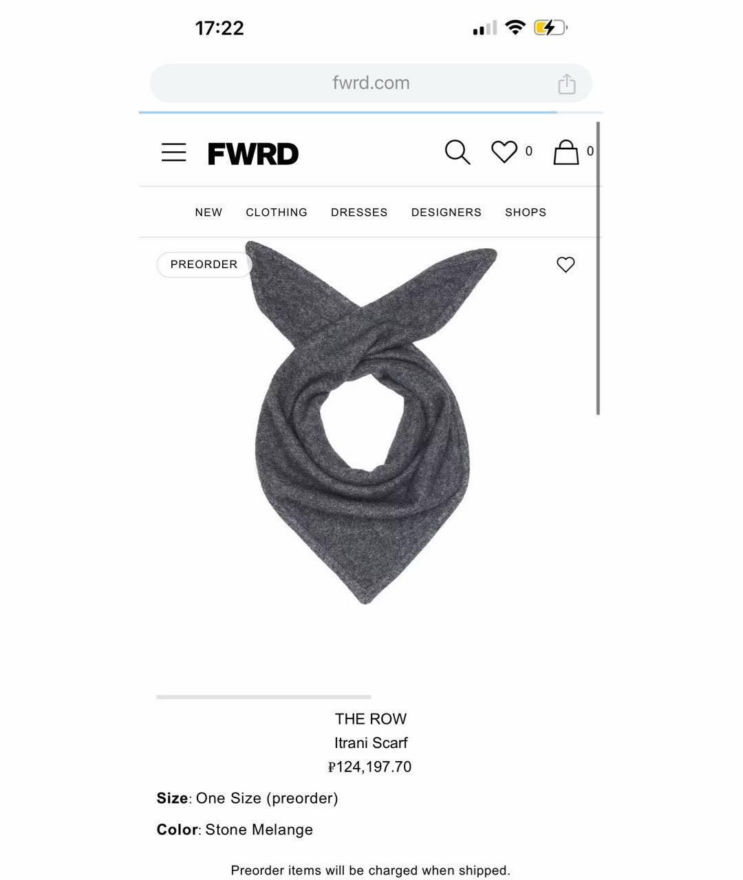 THE ROW Серый кашемировый платок, фото 8