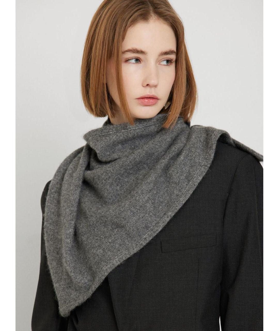 THE ROW Серый кашемировый платок, фото 6
