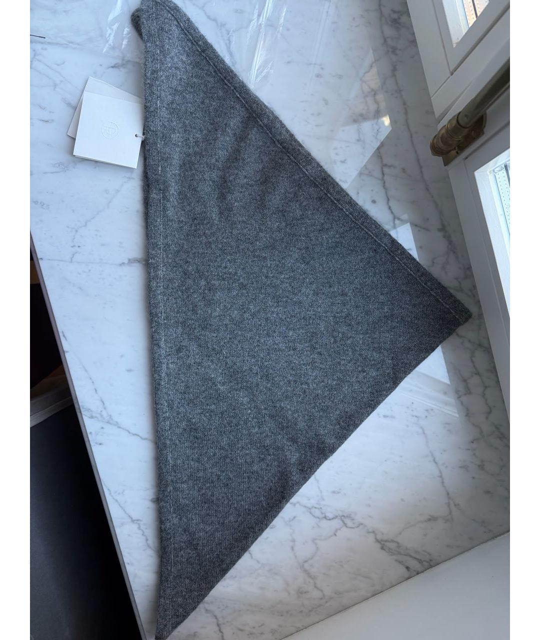 THE ROW Серый кашемировый платок, фото 3