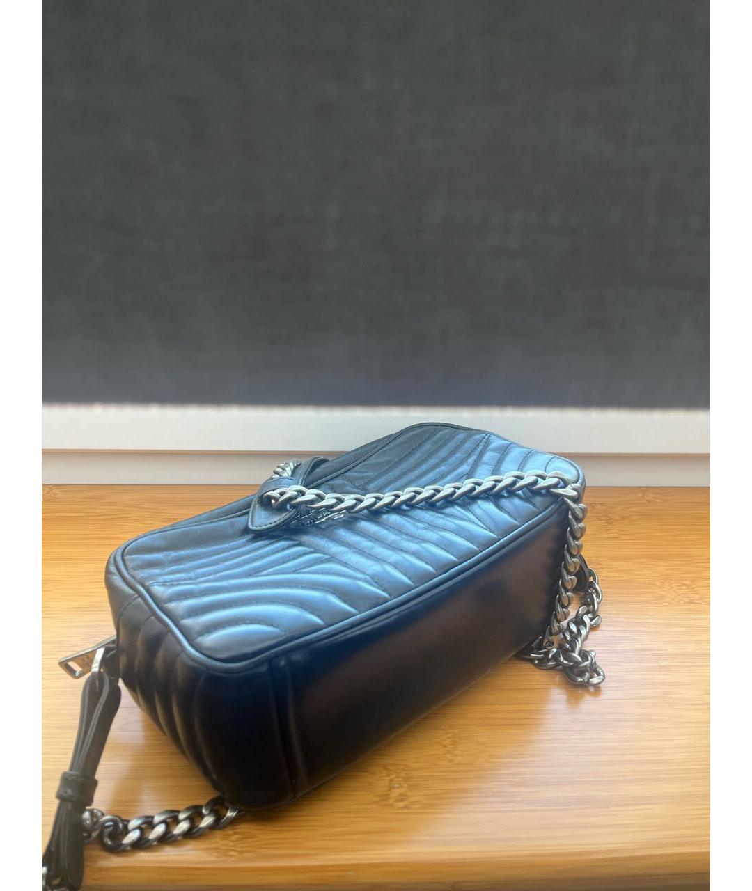 PRADA Черная кожаная сумка через плечо, фото 4