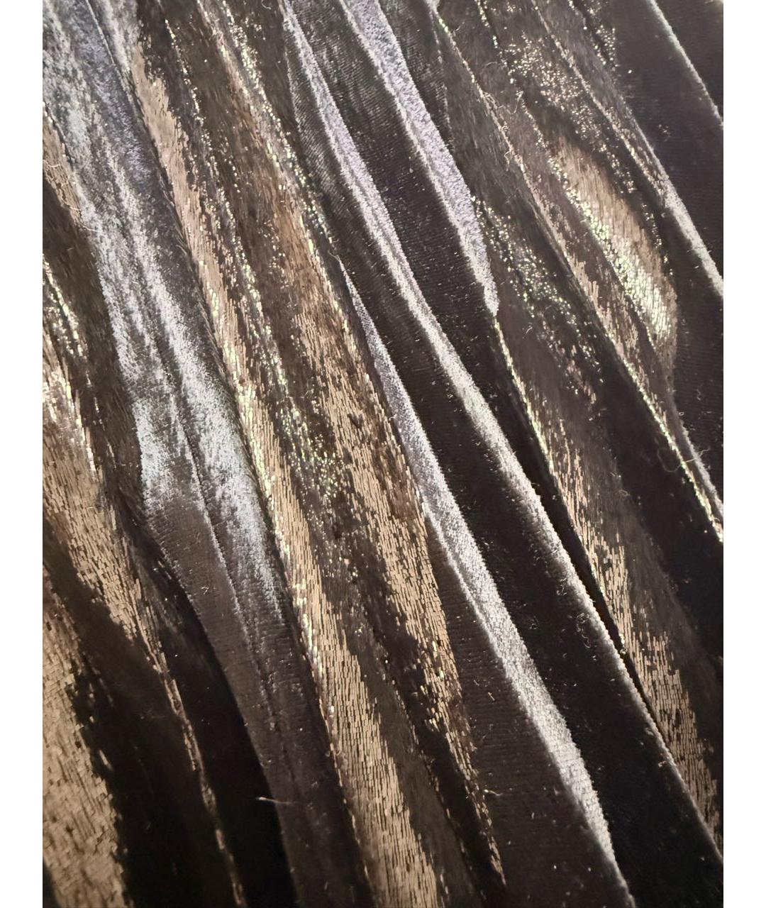 HUGO BOSS Черная бархатная юбка миди, фото 3