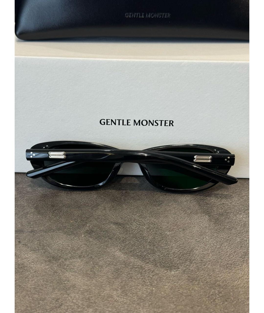 GENTLE MONSTER Черные пластиковые солнцезащитные очки, фото 6