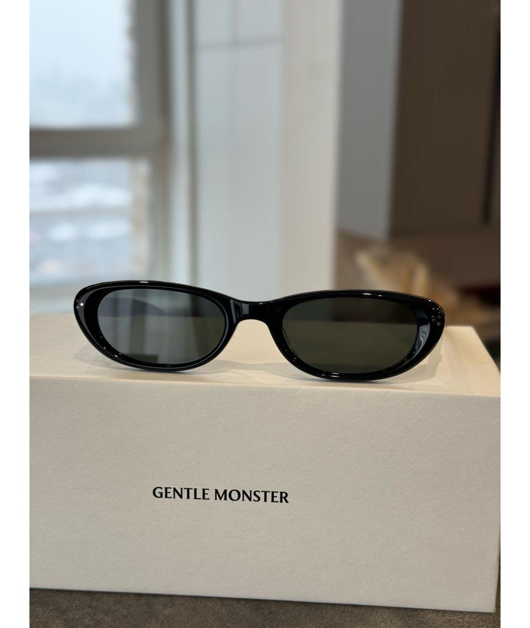 GENTLE MONSTER Черные пластиковые солнцезащитные очки, фото 3