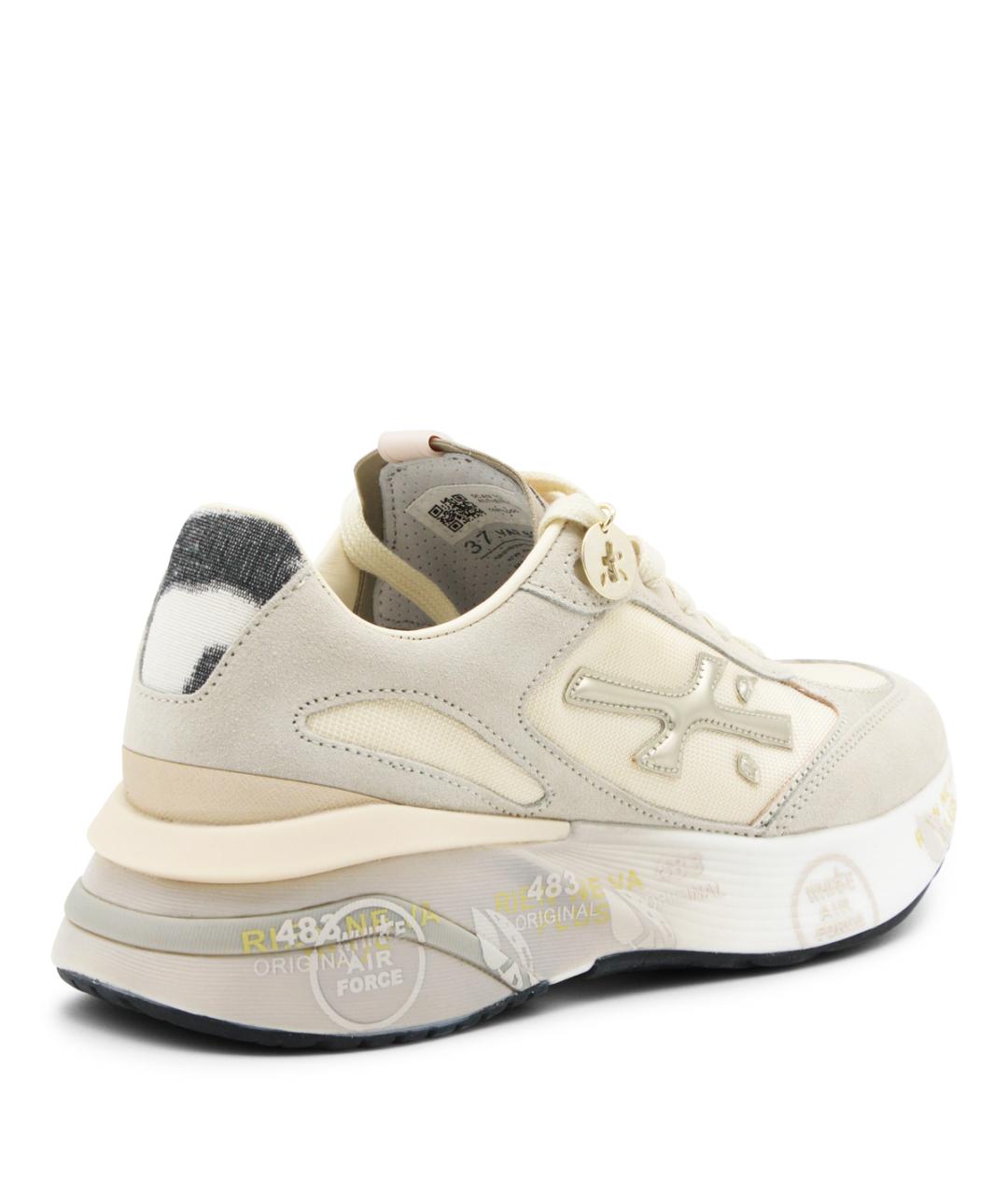 PREMIATA Бежевые замшевые кроссовки, фото 3