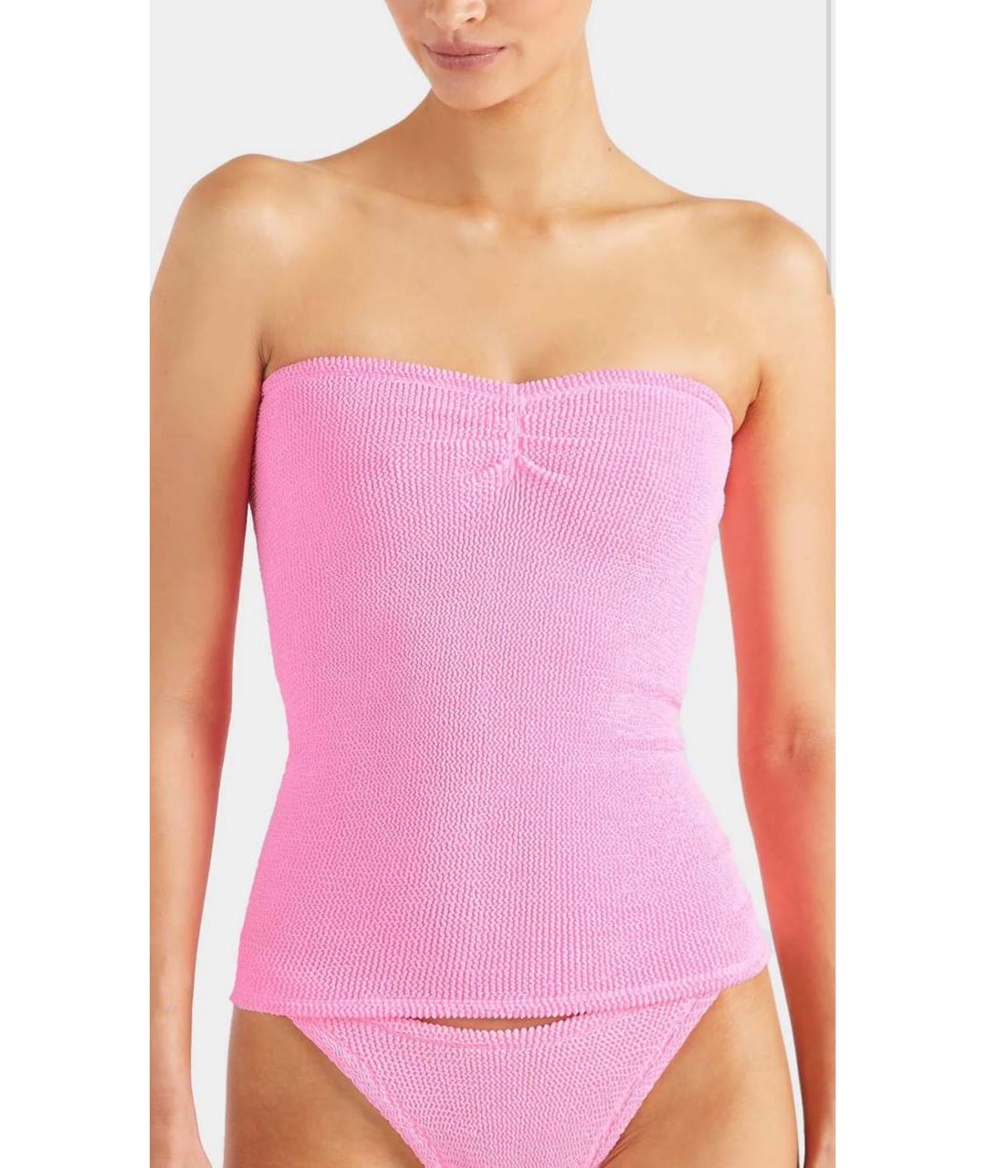 HUNZA G Розовая юбка мини, фото 4