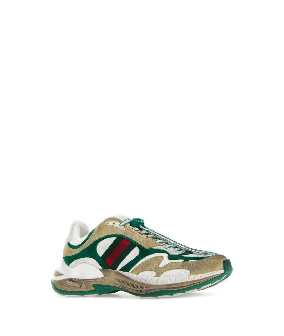 GUCCI Мульти замшевые низкие кроссовки / кеды, фото 2