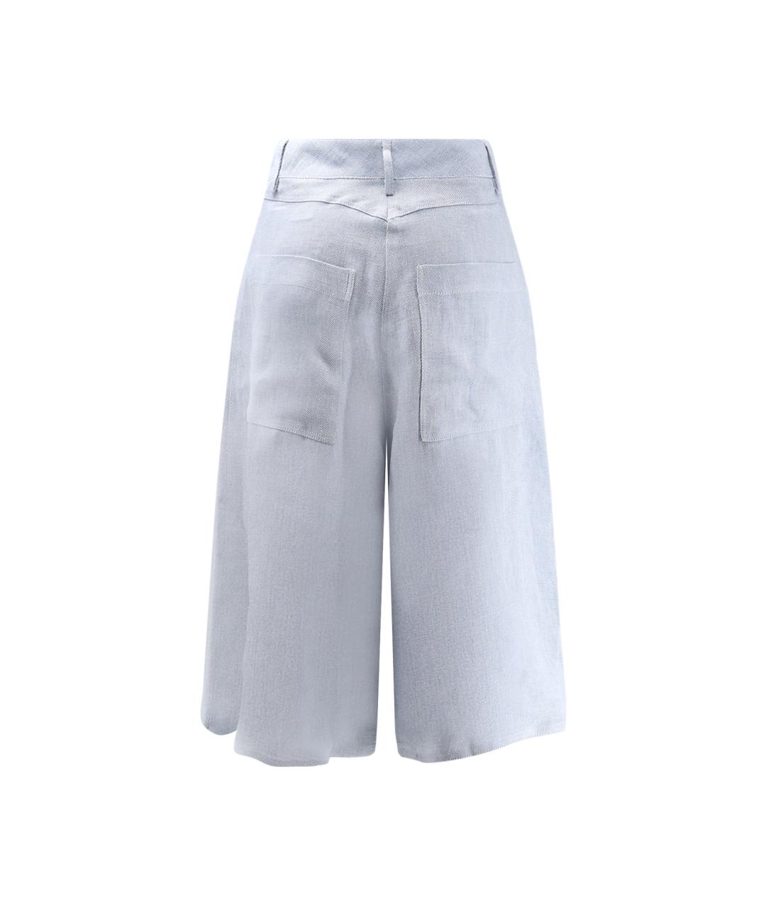 ALYSI Голубые льняные шорты, фото 2