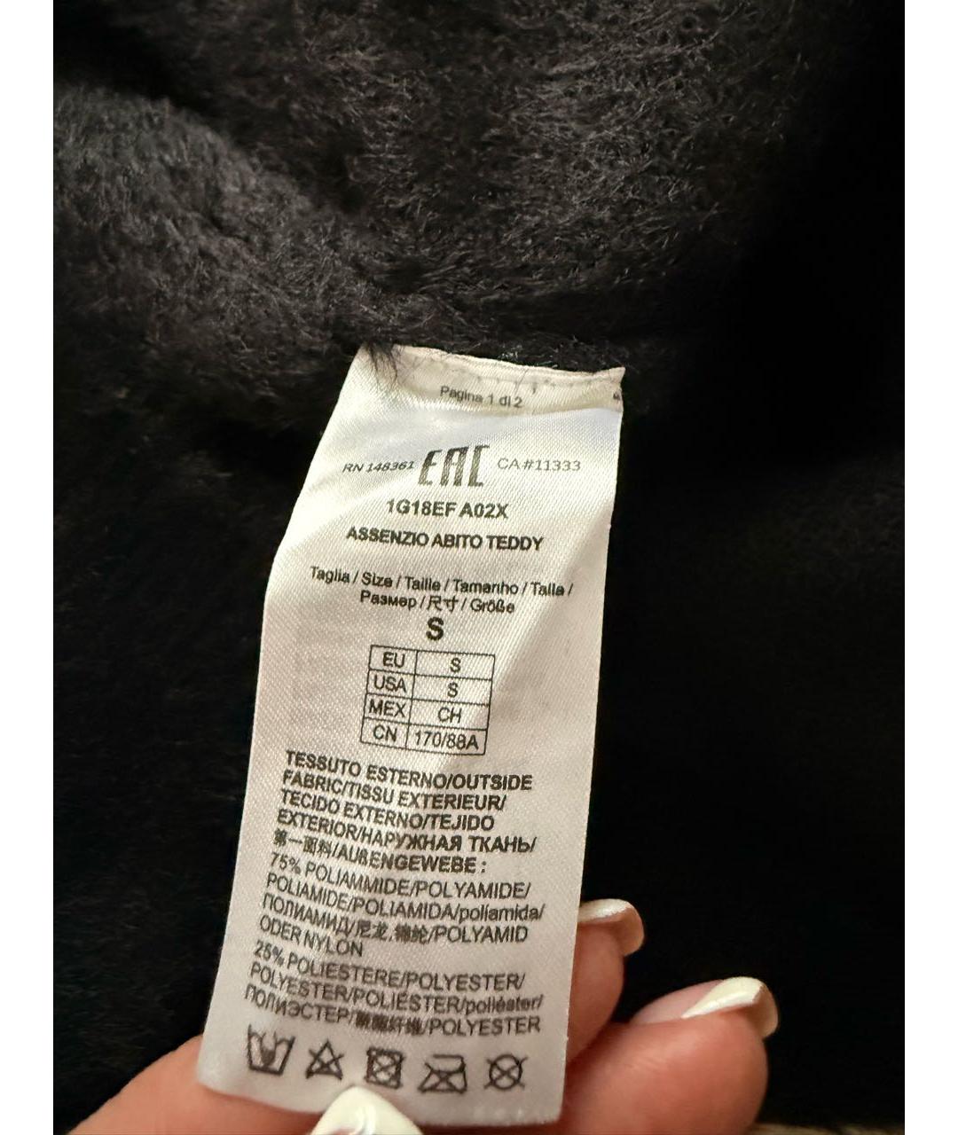 PINKO Черное повседневное платье, фото 4