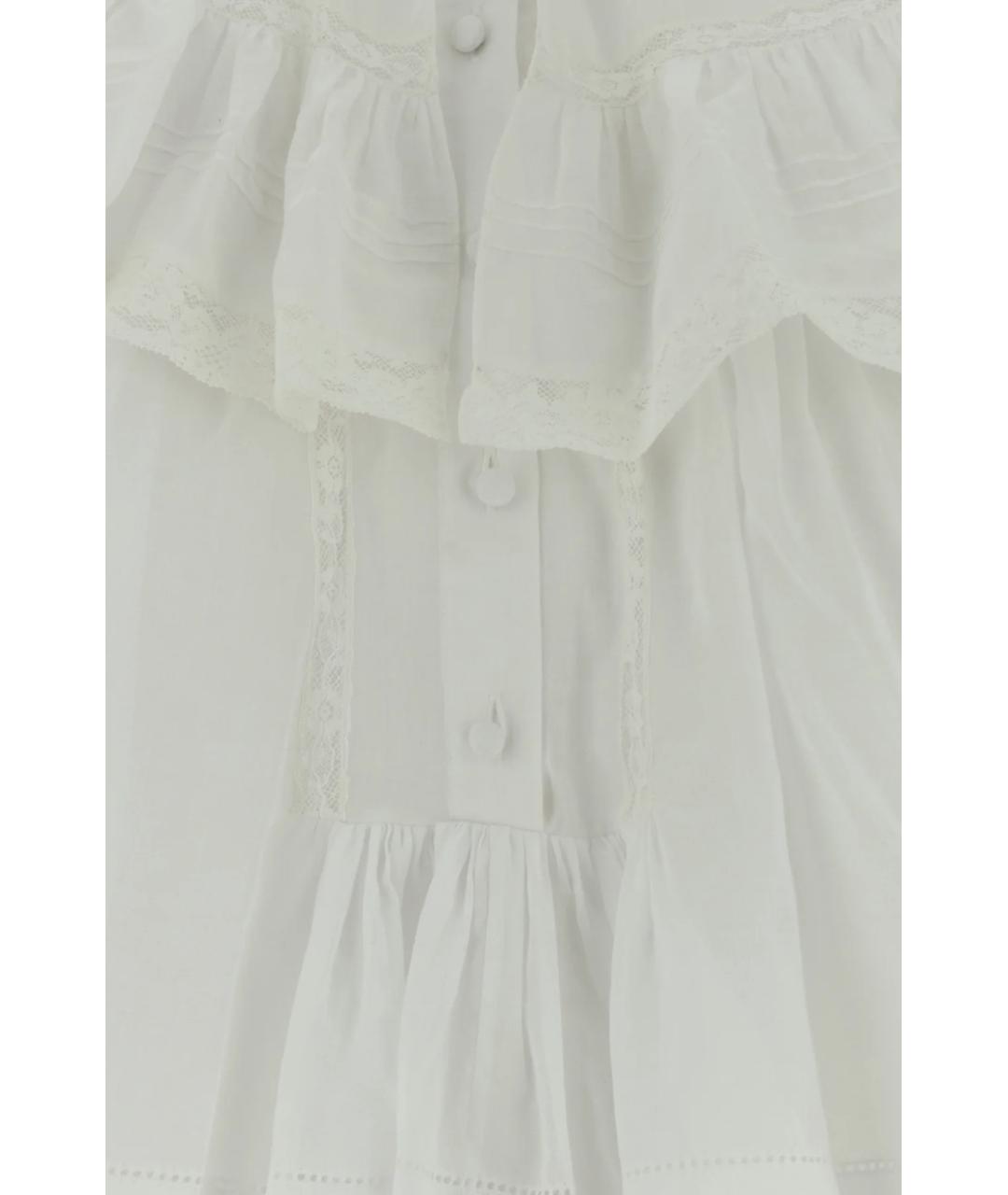 CHLOE Белая хлопковая блузы, фото 3