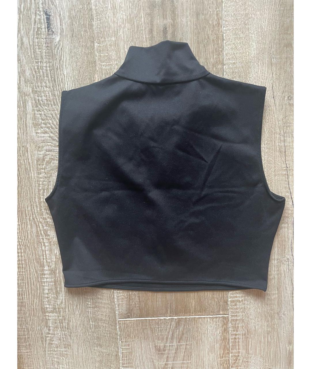 PRADA Черная синтетическая футболка, фото 4