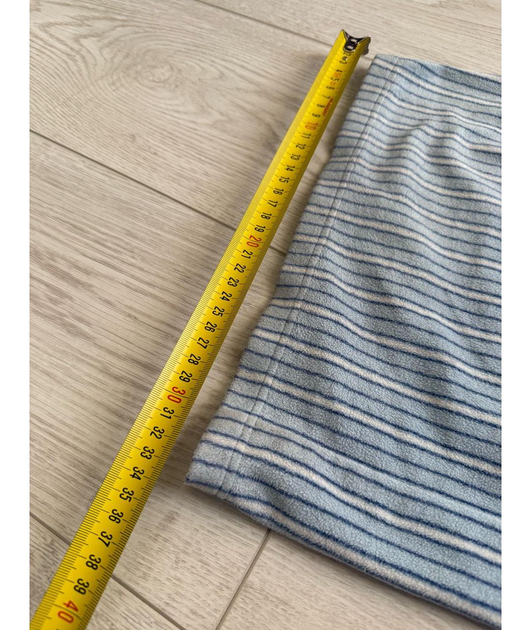 BALENCIAGA Голубые полиэстеровые повседневные брюки, фото 6