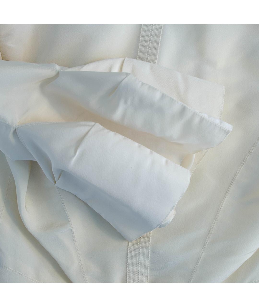 OSCAR DE LA RENTA Белый шелковый жакет/пиджак, фото 5