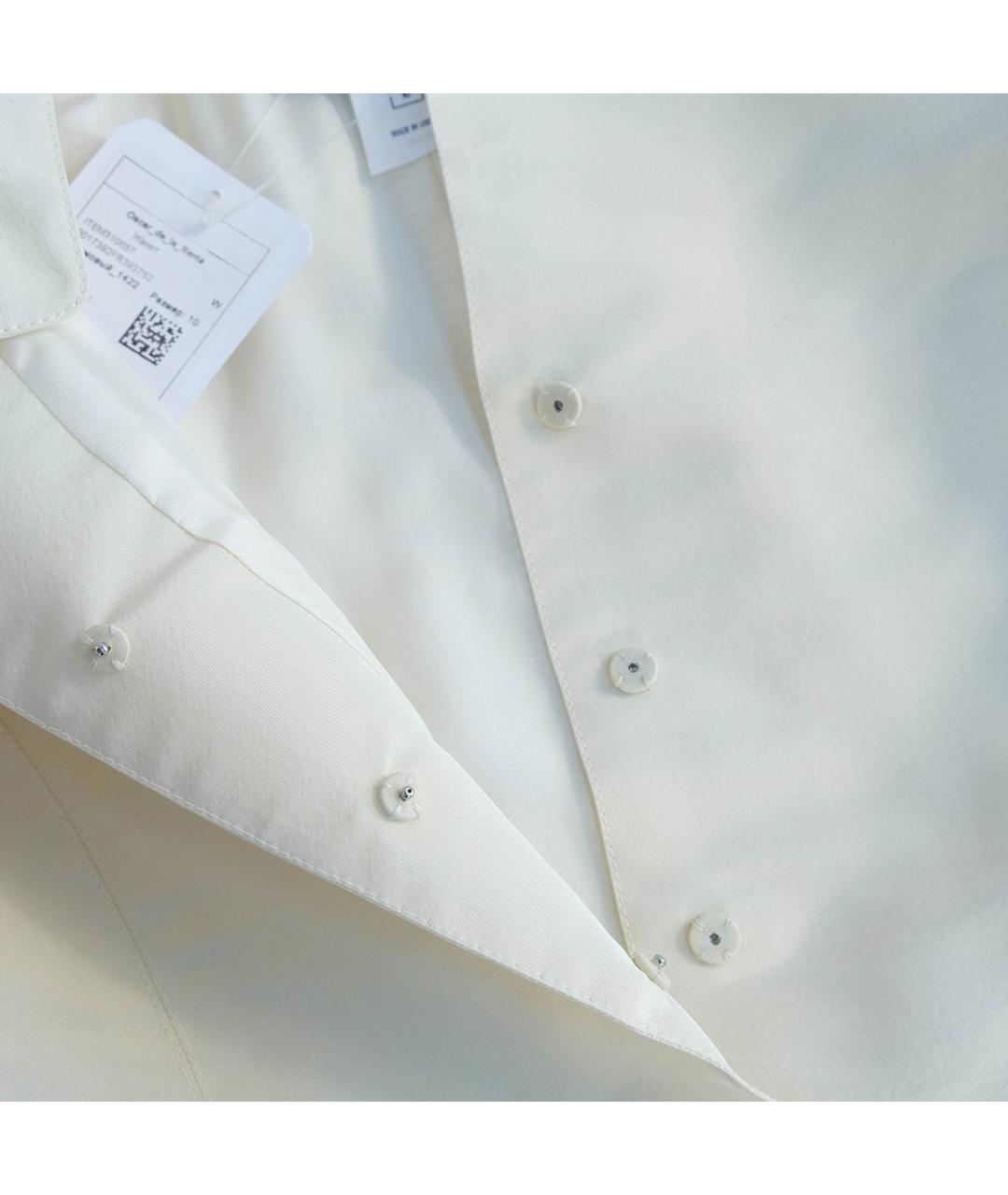 OSCAR DE LA RENTA Белый шелковый жакет/пиджак, фото 4