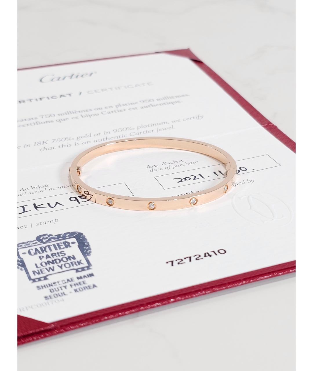 CARTIER Золотой браслет из розового золота, фото 2