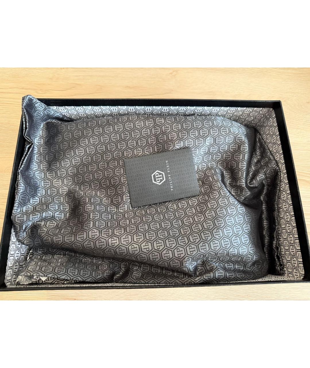 PHILIPP PLEIN Серые низкие кроссовки / кеды, фото 7