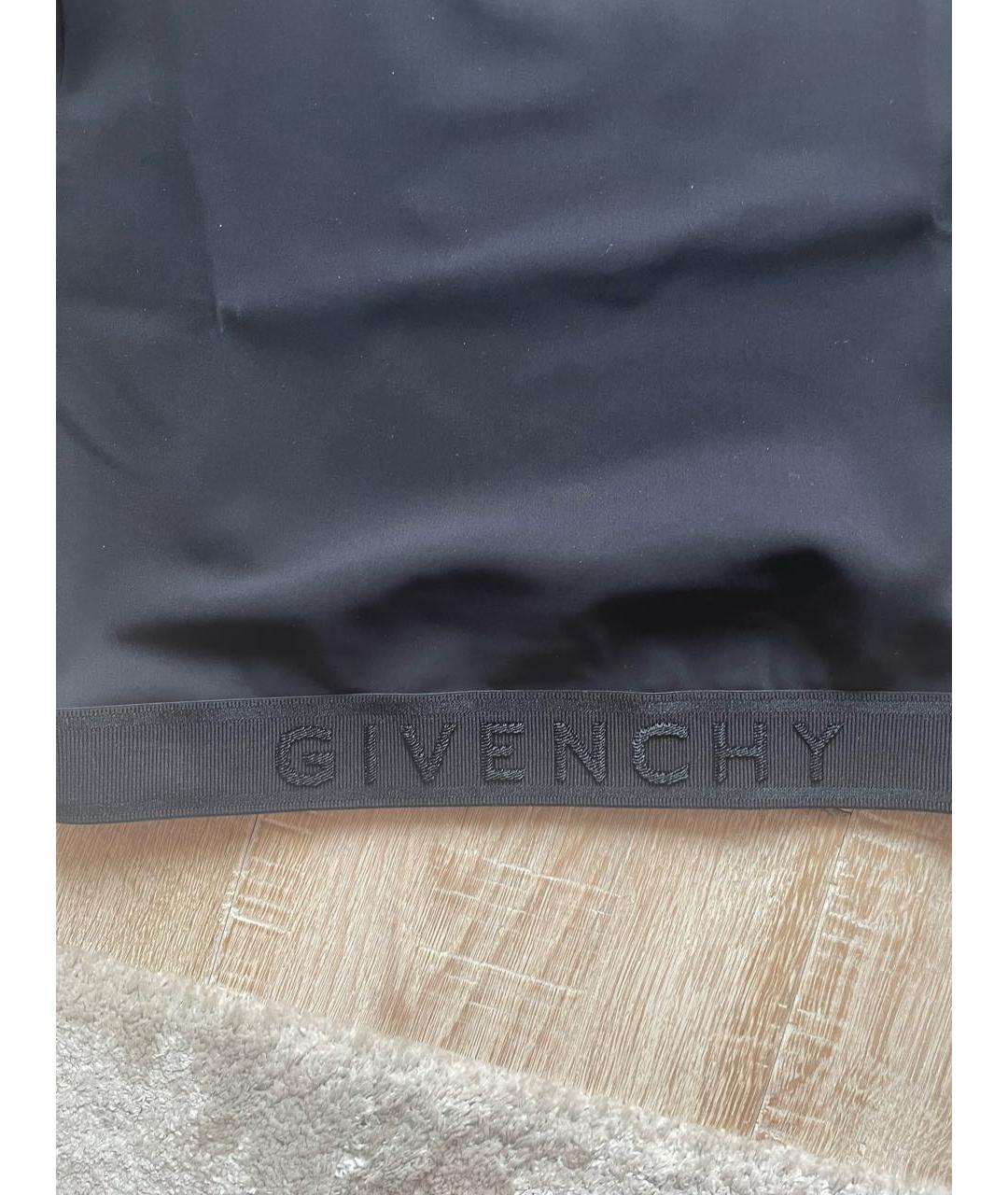 GIVENCHY Черная синтетическая футболка, фото 2