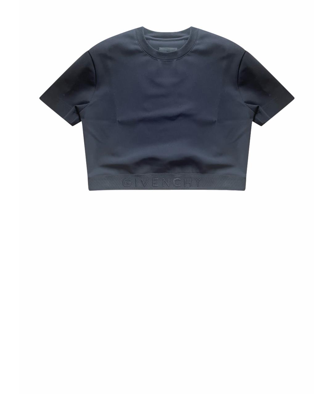 GIVENCHY Черная синтетическая футболка, фото 1