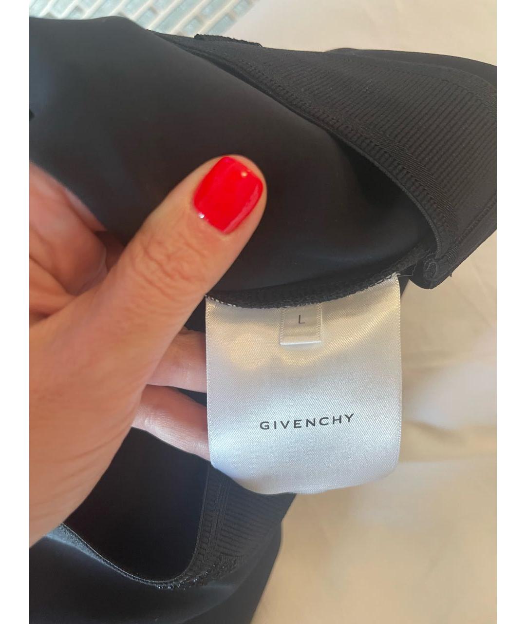 GIVENCHY Черная синтетическая футболка, фото 5