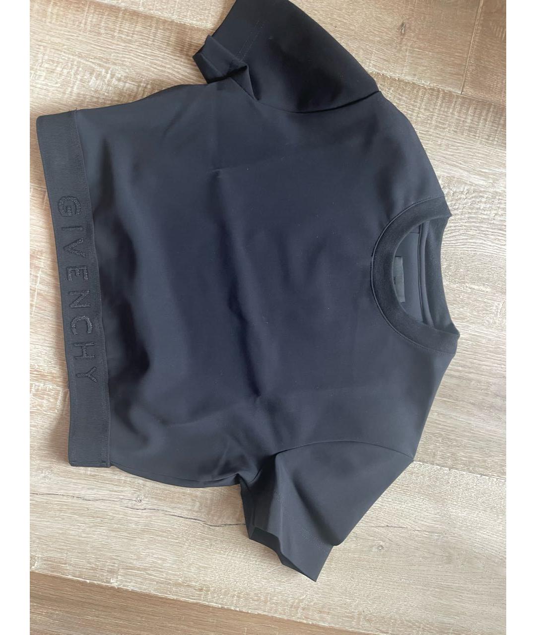 GIVENCHY Черная синтетическая футболка, фото 6