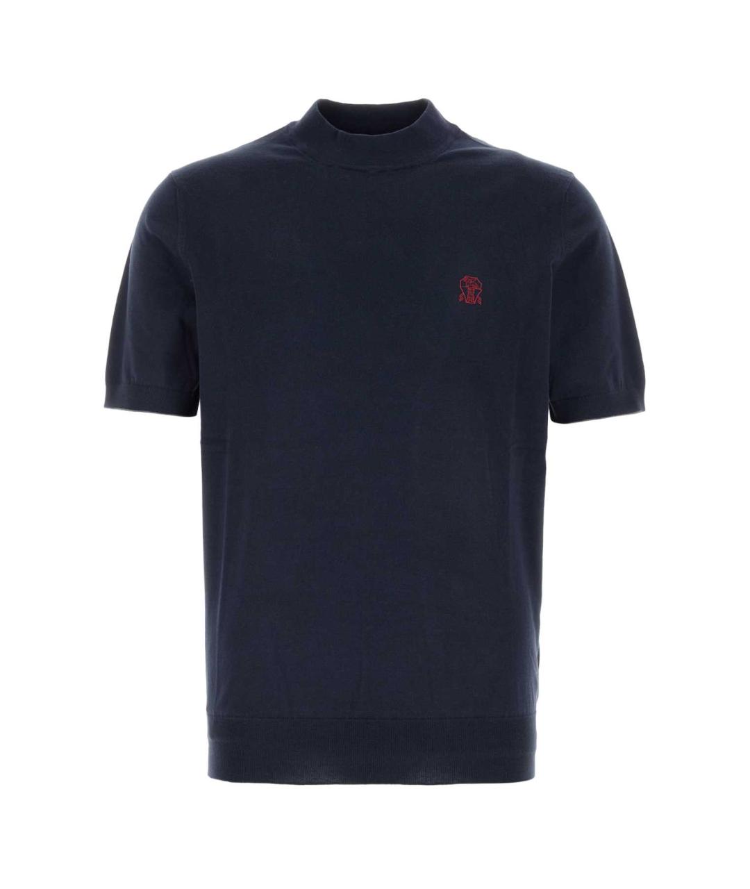 BRUNELLO CUCINELLI Синий хлопковый джемпер / свитер, фото 1