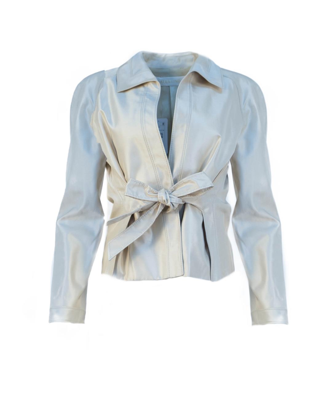 VALENTINO Белый ацетатный жакет/пиджак, фото 6