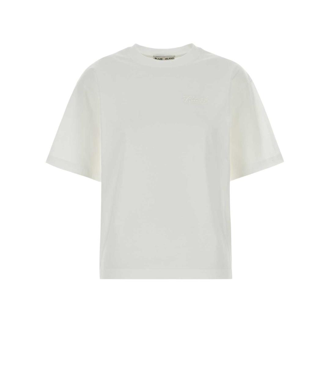 BLAZE MILANO Белая хлопковая футболка, фото 1