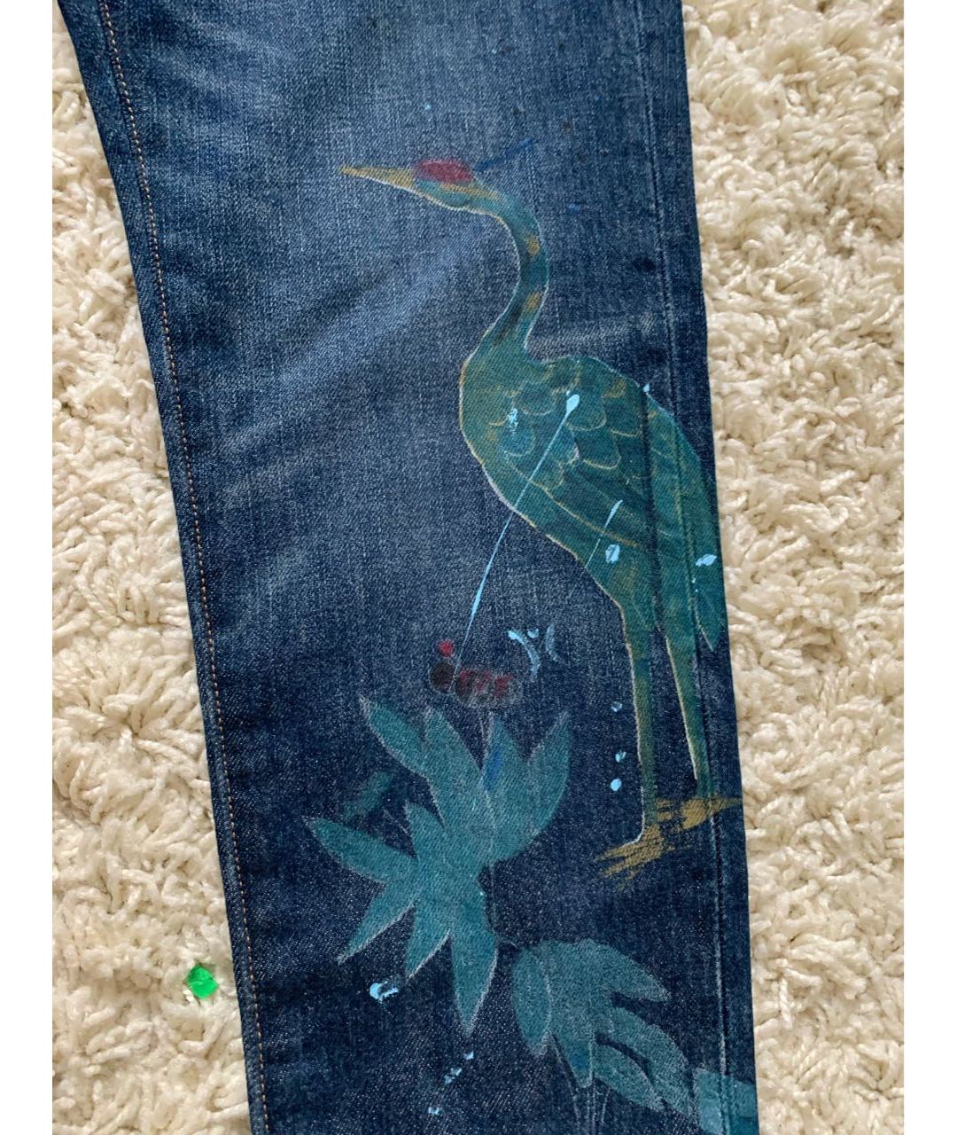 POLO RALPH LAUREN Мульти хлопковые прямые джинсы, фото 2
