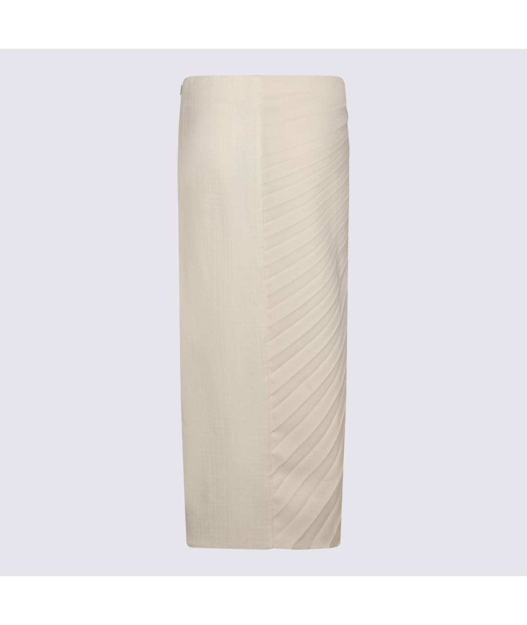 ROBERTO CAVALLI Бежевая вискозная юбка миди, фото 2