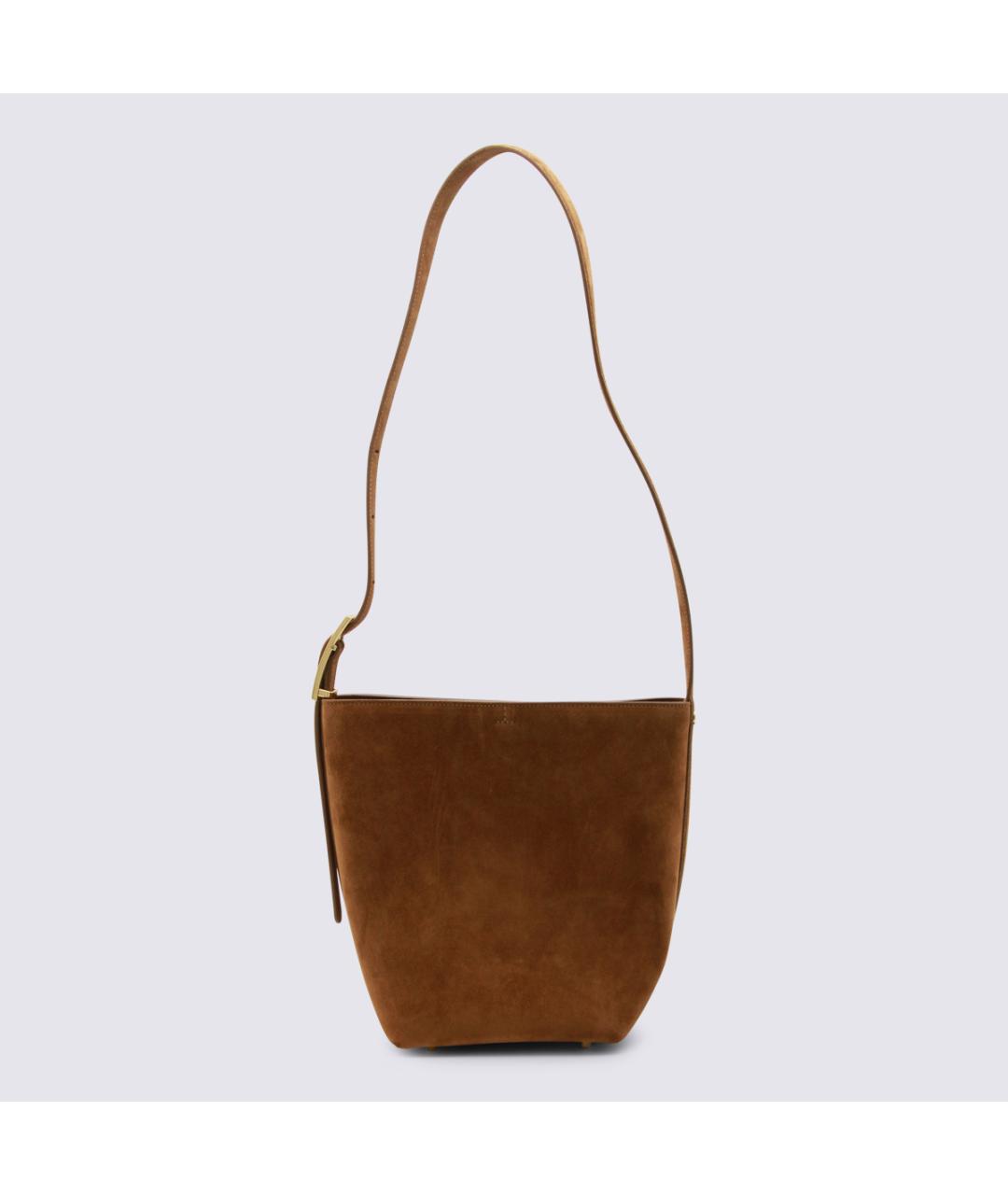 ANINE BING Коричневая замшевая сумка через плечо, фото 3