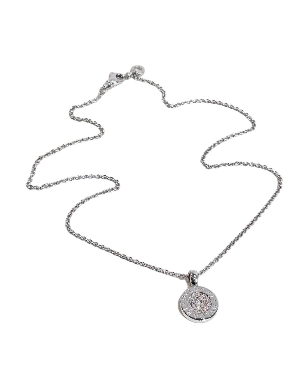 BVLGARI Серебряное колье из белого золота, фото 1