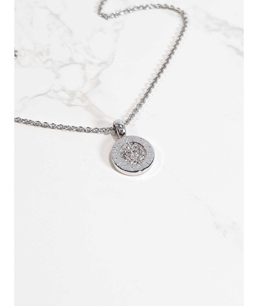 BVLGARI Серебряное колье из белого золота, фото 2