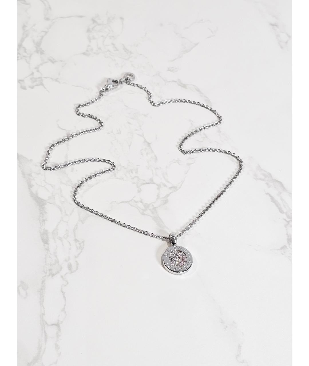 BVLGARI Серебряное колье из белого золота, фото 3