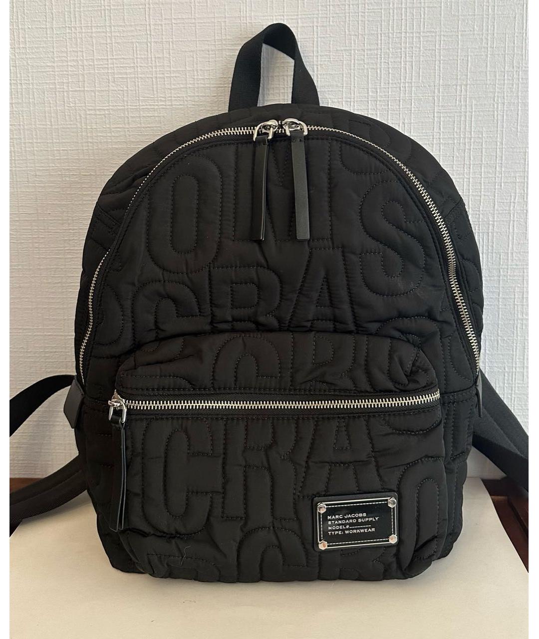 MARC JACOBS Черный синтетический рюкзак, фото 9