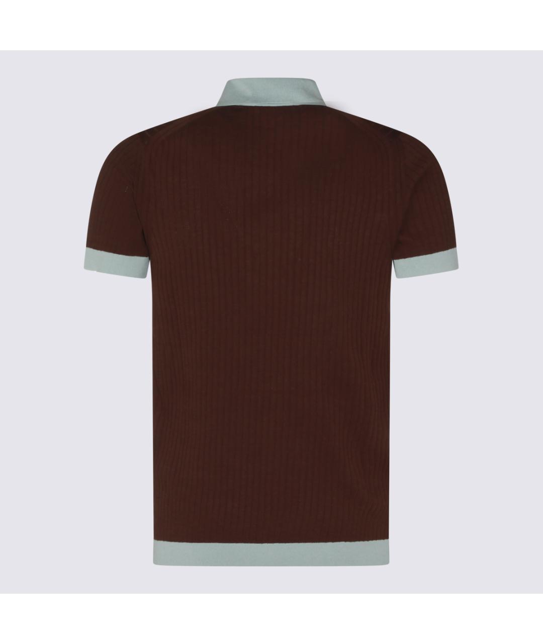 MALO Бордовое поло с коротким рукавом, фото 2