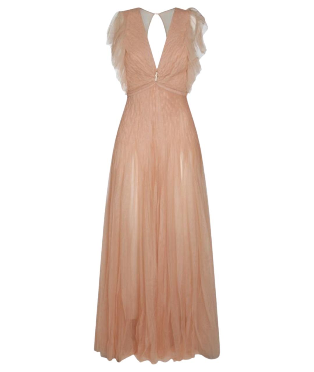 ELISABETTA FRANCHI Розовое полиамидовое вечернее платье, фото 1