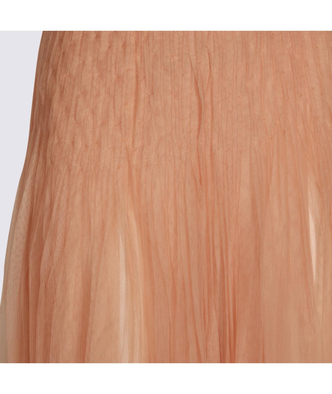 ELISABETTA FRANCHI Розовое полиамидовое вечернее платье, фото 4