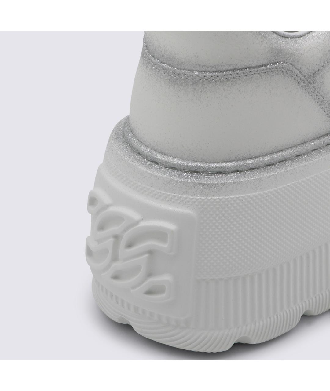 CASADEI Белые кожаные кроссовки, фото 4